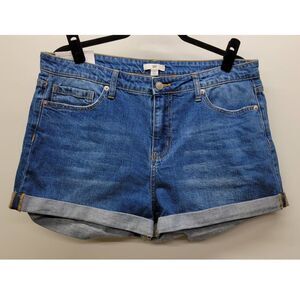 BP. Boyfriend Cuff Stretch Denim Jean Shorts Size 34